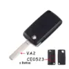 Citroen CE0523 behuizing 2 knoppen met batterij houder baard VA2 - Car Key House