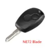 Renault behuizing 2 knoppen baard NE72 - Car Key House