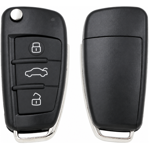 Audi sleutelbehuizing 3-knops HU66 – A1 A3 A4 A6 A8 Q7 TT