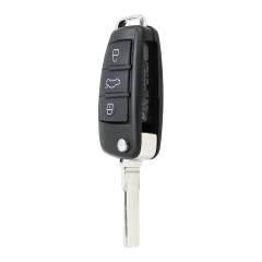 Audi behuizing 3 knoppen Voor AUDI A1 A3 A4 A6 Q7 A6L A8 TT met sleutelbaard HU66 - Car Key House