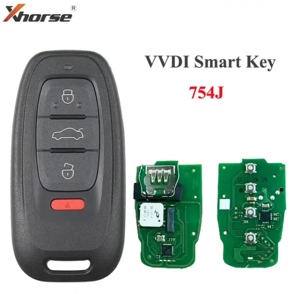 Xhorse VVDI XSADJ1GL Audi 754J keyless go Key 315MHZ/433mhz/868mhz werkt met VVDI programmeur - Car Key House