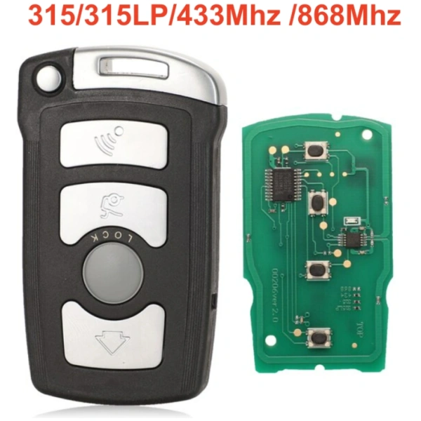 BMW 7 SERIE E65 E66 Complete sleutel 433 mhz CHIP ID46 7953 CAS1 baardje HU92