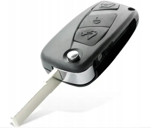 Fiat behuizing met 3 knoppen baard SIP22 - Car Key House