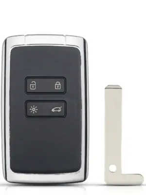Renault complete sleutel 4 knoppen Smart keyless voor Megane 4 Talisman Espace 5 frequentie 433 mhz PCF7953M chip baard VA2
