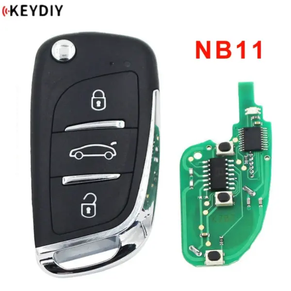 KEYDIY complete sleutel 3 Knoppen NB11 NB Serie Universeel - Car Key House