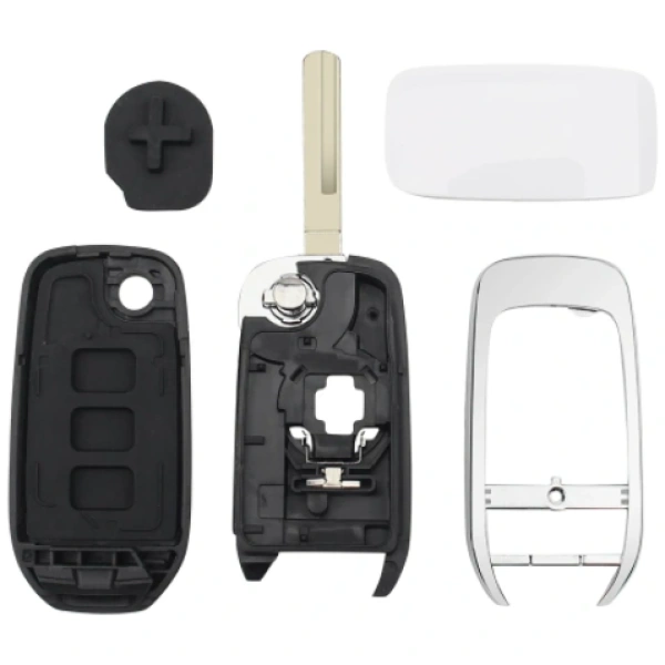 Renault Dacia behuizing 2 knoppen baard VA2 voorkant zwart achterkant wit