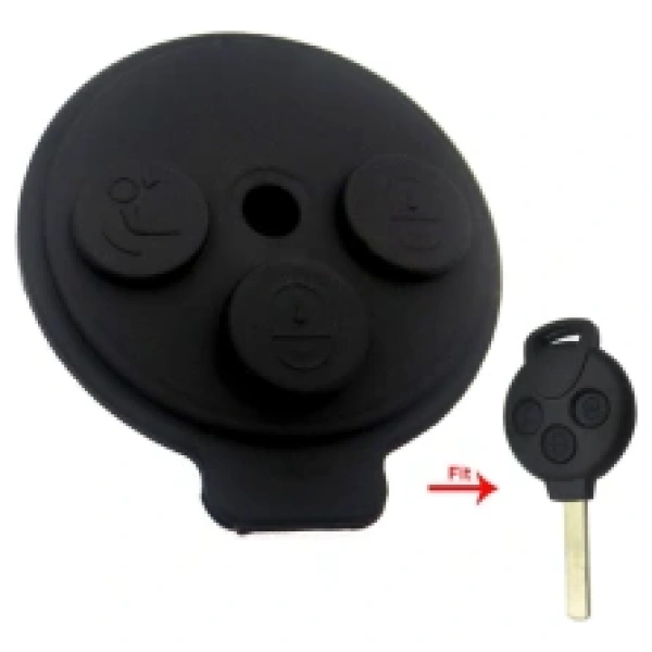 Mercedes Benz Smart Key rubberen toetsenbord 3 knoppen