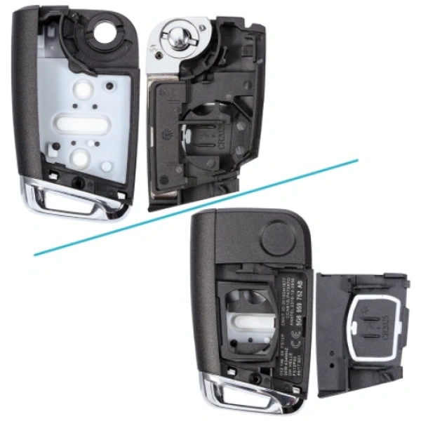 Volkswagen behuizing 3 knoppen golf 7 nieuwe type baard HU66 met pin gat lampje rechts boven