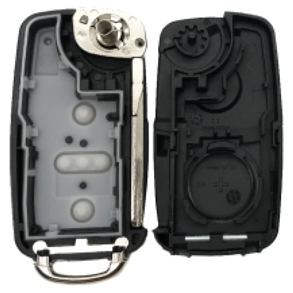 Volkswagen behuizing 2 knoppen nieuwe type baard HU66 met pin gat lampje rechts boven