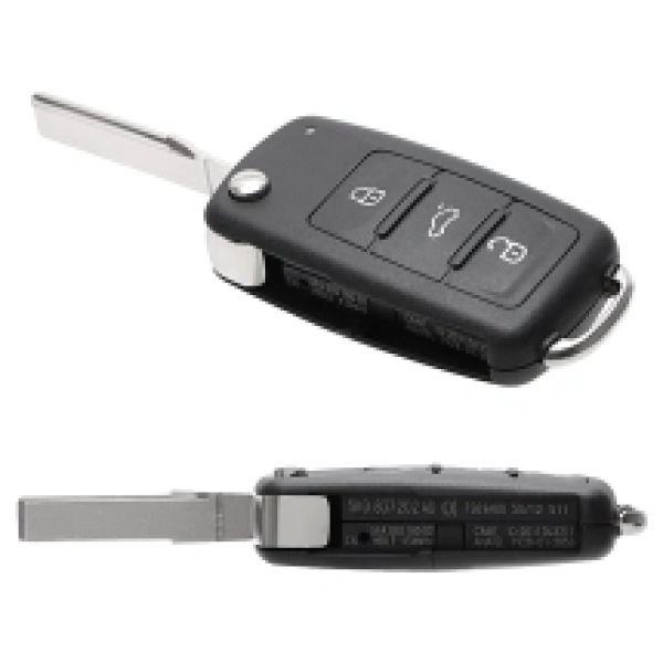 Volkswagen behuizing nieuwe type 3 knoppen baard HU66 met pin gat lampje rechts boven