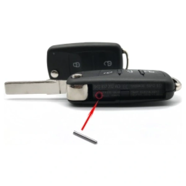 Volkswagen behuizing nieuwe type 3 knoppen baard HU66 met pin gat lampje rechts boven