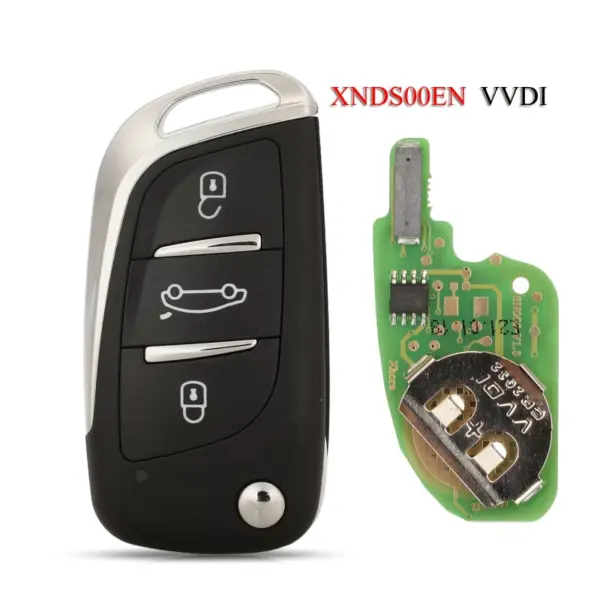 Xhorse VVDI 3 knoppen complete sleutel afstandsbediening XNDS00EN - Car Key House