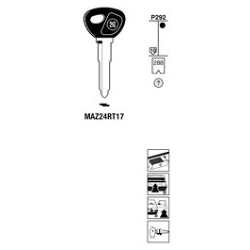 0000491-silca-transpondersleutel-brass-maz24rt17.jpg Transpondersleutel brass MAZ24RT17