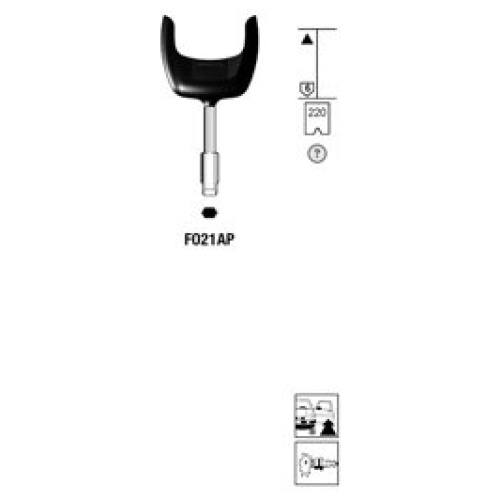 0002362-silca-autosleutel-plastic-kop-staal-fo21ap.jpg Ford Autosleutel plastic kop staal FO21AP