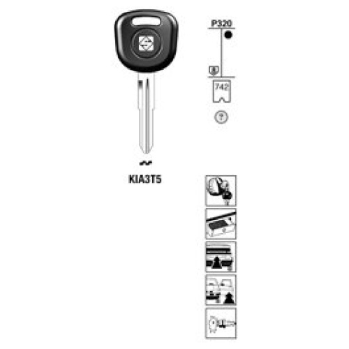 0007276-silca-transpondersleutel-brass-kia3t5.jpg Transpondersleutel brass KIA3T5