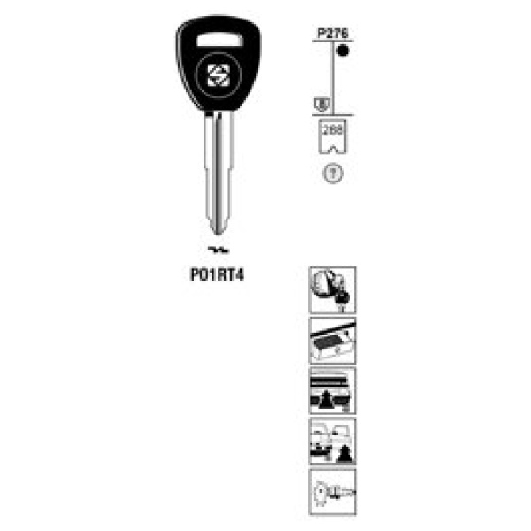 0007361-silca-transpondersleutel-brass-po1rt4-zonder-chip.jpg Transpondersleutel brass PO1RT4 zonder chip