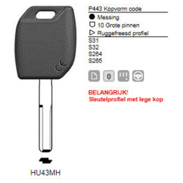 0012304-silca-transpondersleutel-mh-profiel-hu43mh-zonder-chip.jpg Transpondersleutel MH profiel HU43MH zonder chip