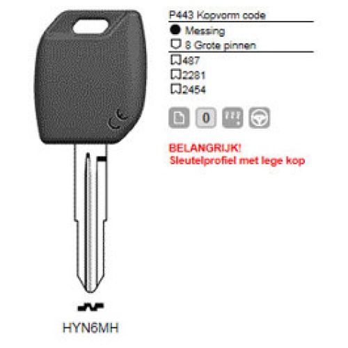 0012313-silca-transpondersleutel-mh-profiel-hyn6mh-zonder-chip.jpg Transpondersleutel MH profiel HYN6MH zonder chip