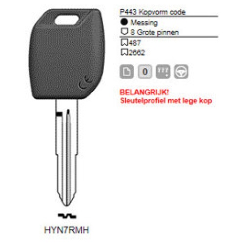 0012314-silca-transpondersleutel-mh-profiel-hyn7rmh-zonder-chip.jpg Transpondersleutel MH profiel HYN7RMH zonder chip