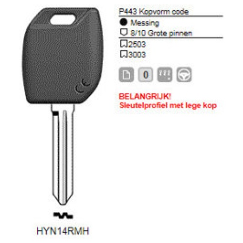 0012318-silca-transpondersleutel-mh-profiel-hyn14rmh-zonder-chip.jpg Transpondersleutel MH profiel HYN14RMH zonder chip