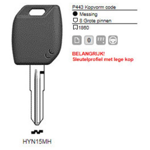 0012319-silca-transpondersleutel-mh-profiel-hyn15mh-zonder-chip.jpg Transpondersleutel MH profiel HYN15MH zonder chip
