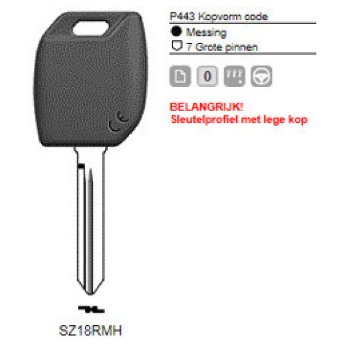 0012340-silca-transpondersleutel-mh-profiel-sz18rmh-zonder-chip.jpg Transpondersleutel MH profiel SZ18RMH zonder chip