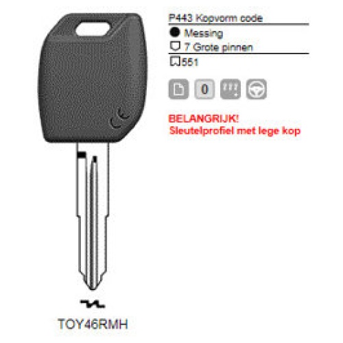 0012345-silca-transpondersleutel-mh-profiel-toy46rmh-zonder-chip.jpg Transpondersleutel MH profiel TOY46RMH zonder chip