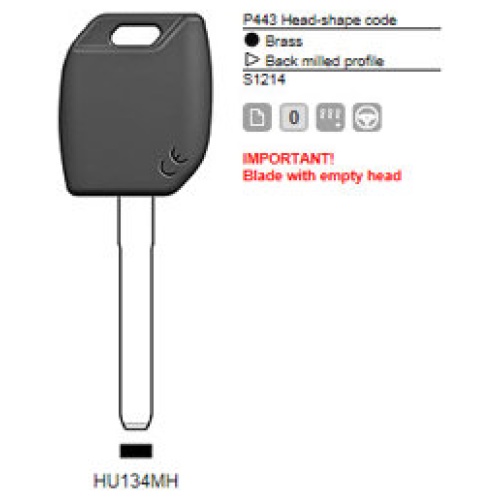 0012426-silca-transpondersleutel-mh-profiel-hu134mh-zonder-chip.jpg Transpondersleutel MH profiel HU134MH zonder chip