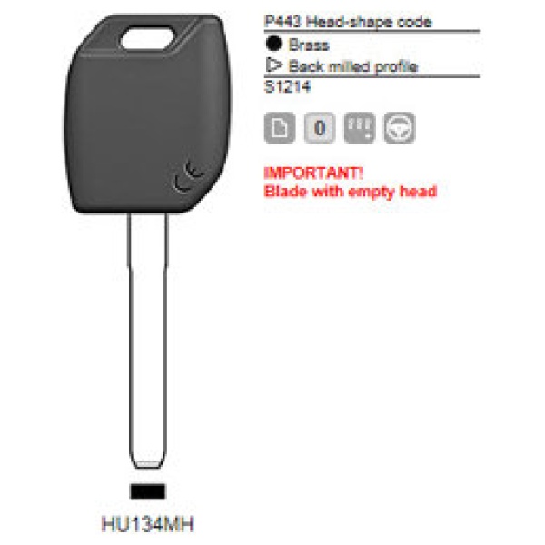 0012426-silca-transpondersleutel-mh-profiel-hu134mh-zonder-chip.jpg Transpondersleutel MH profiel HU134MH zonder chip