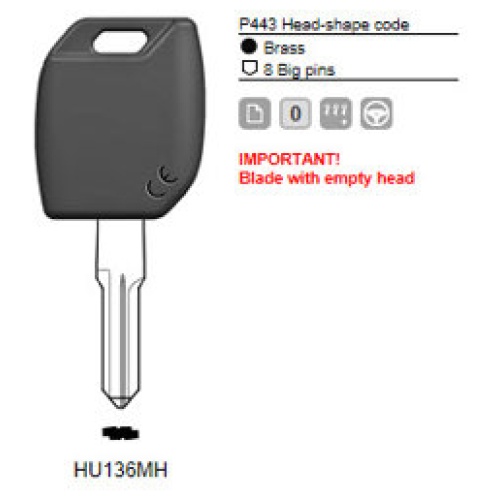 0012469-silca-transpondersleutel-mh-profiel-hu136mh-zonder-chip.jpg Transpondersleutel MH profiel HU136MH zonder chip