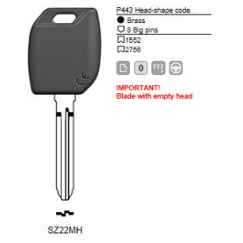 0012484-silca-transpondersleutel-mh-profiel-sz22mh-zonder-chip.jpg Transpondersleutel MH profiel SZ22MH zonder chip