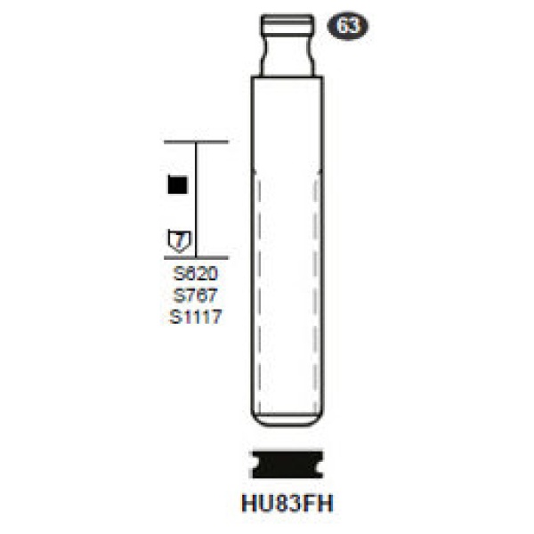0012707-silca-flip-key-insert-hu83fh.jpg Flip Key insert HU83FH