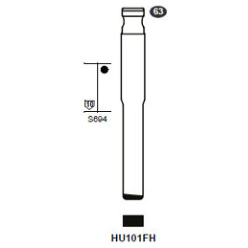 Flip Key insert HU101FH