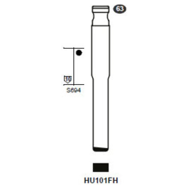 Flip Key insert HU101FH