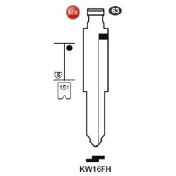 0012720-silca-flip-key-insert-kw16fh.jpg Flip Key insert KW16FH