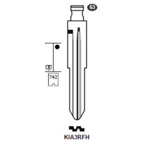 Flip Key insert KIA3RFH