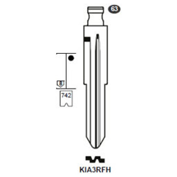 0012721-silca-flip-key-insert-kia3rfh.jpg Flip Key insert KIA3RFH