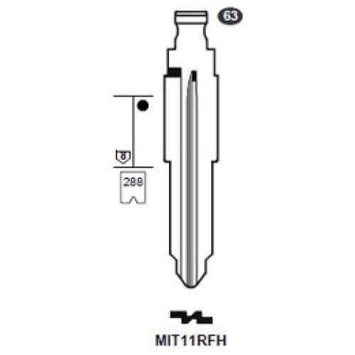 Flip Key insert MIT11RFH