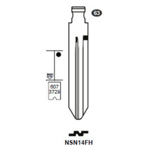 Flip Key insert NSN14FH