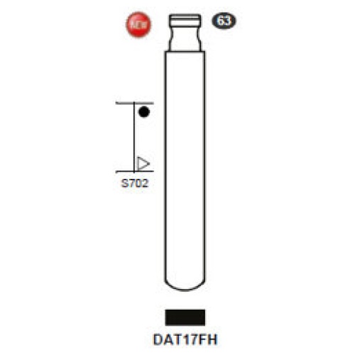 0012729-silca-flip-key-insert-dat17fh.jpg Flip Key insert DAT17FH