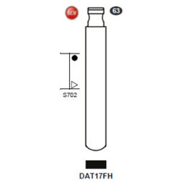 0012729-silca-flip-key-insert-dat17fh.jpg Flip Key insert DAT17FH
