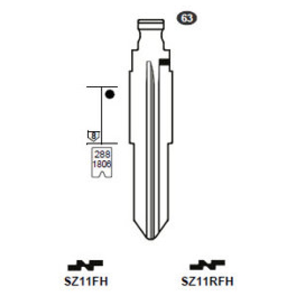 0012730-silca-flip-key-insert-sz11fh.jpg Flip Key insert SZ11FH