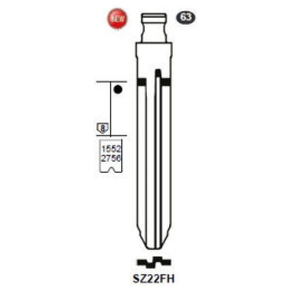 0012733-silca-flip-key-insert-sz22fh.jpg Flip Key insert SZ22FH