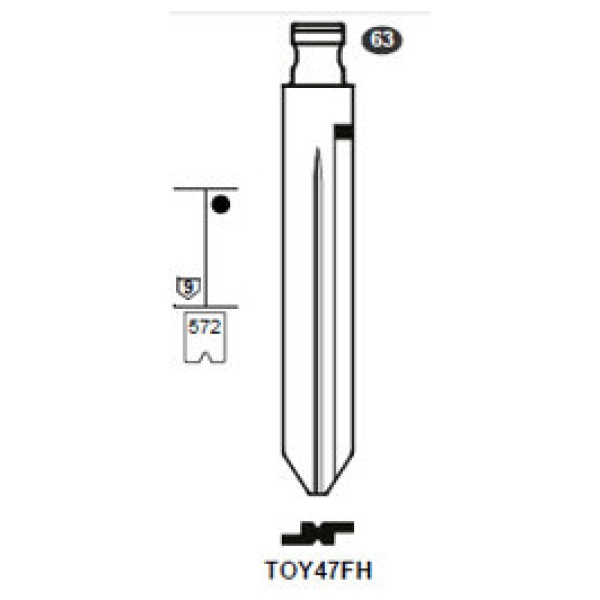 0012740-silca-flip-key-insert-toy47fh.jpg Flip Key insert TOY47FH