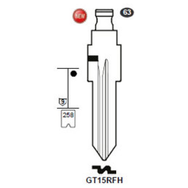 Flip Key insert GT15RFH