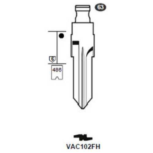 0012744-silca-flip-key-insert-vac102fh.jpg Flip Key insert VAC102FH