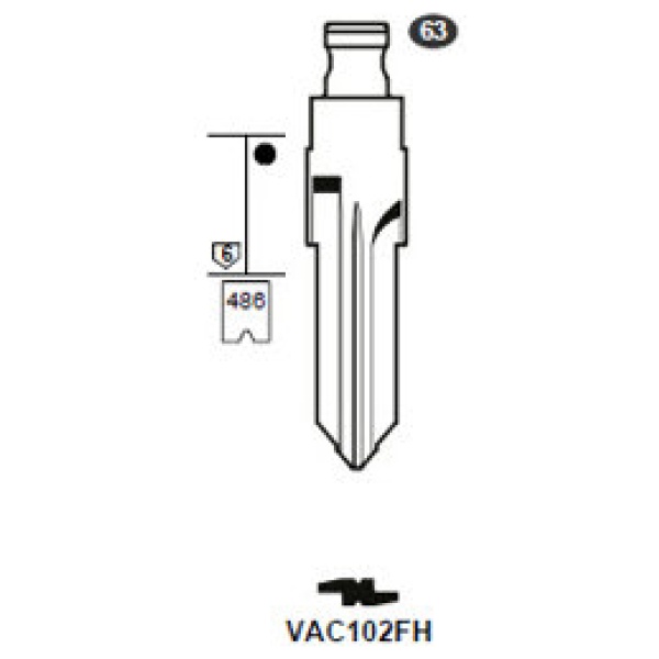 0012744-silca-flip-key-insert-vac102fh.jpg Flip Key insert VAC102FH