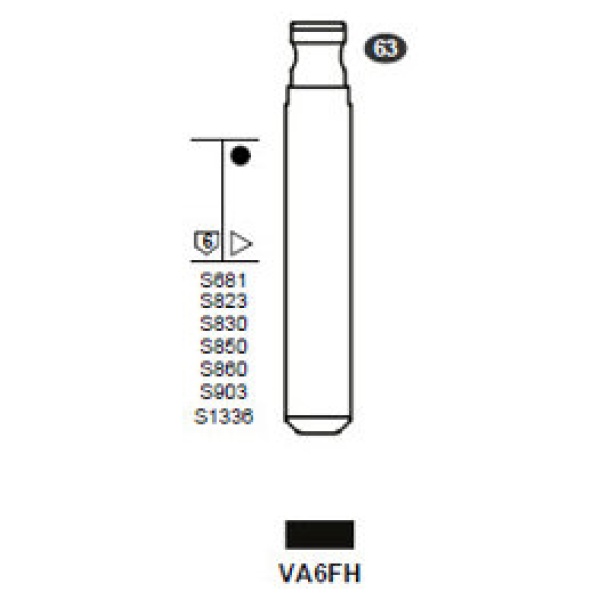 Flip Key insert VA6FH