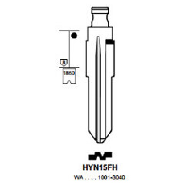 0012787-silca-flip-key-insert-hyn15fh.jpg Flip Key insert HYN15FH