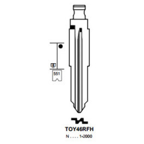 Flip Key insert TOY46RFH